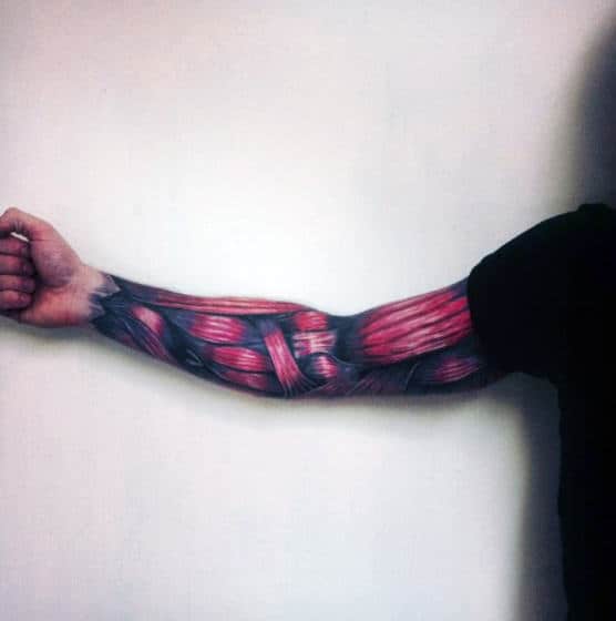 Woven Mens Muscle Sleeve Tattoo Ideas