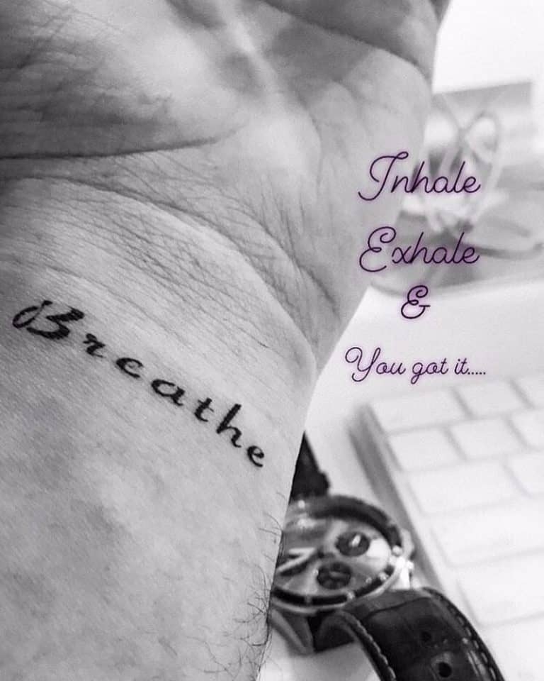 Inspiring Breathe Tattoo Ideas For Inner Peace