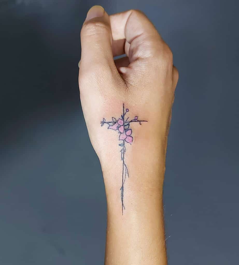 wrist cross tattoos for women daniel.nabil_ink