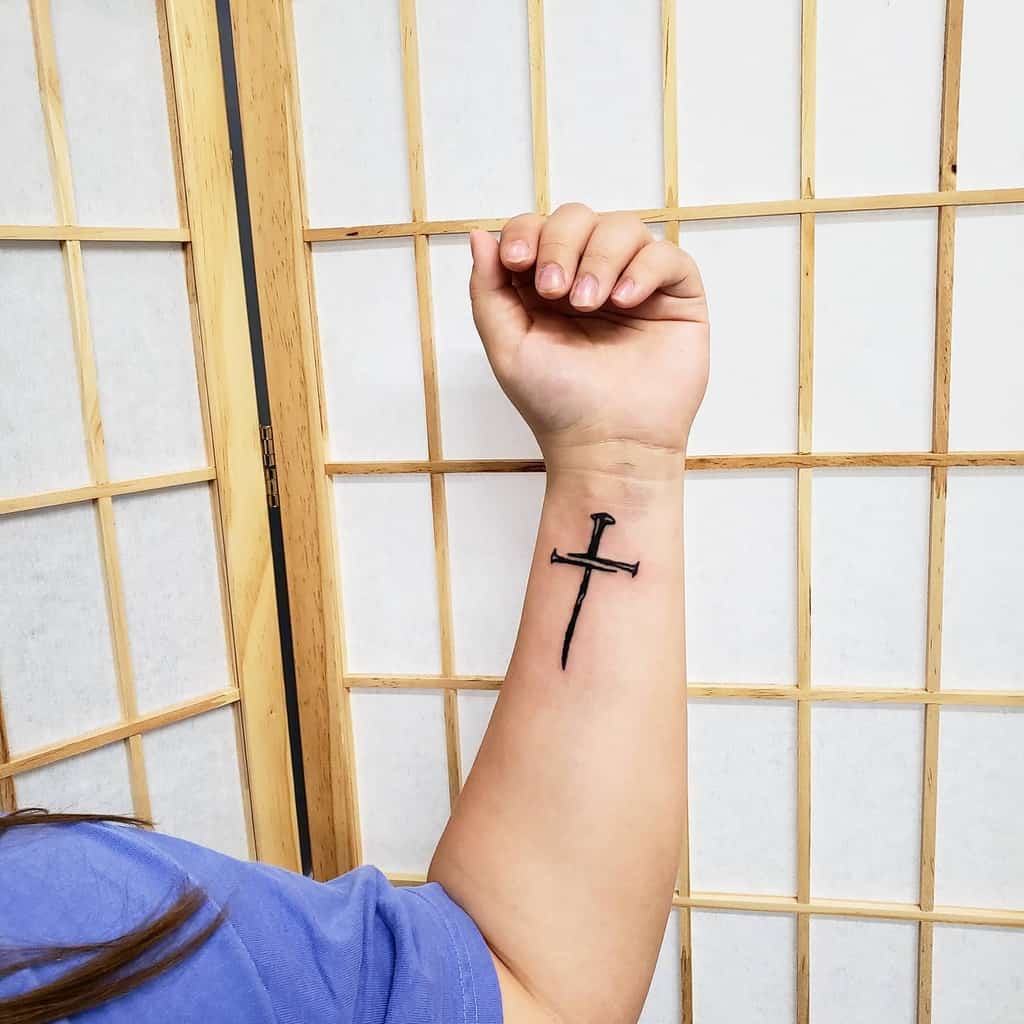 wrist cross tattoos for women mattooer