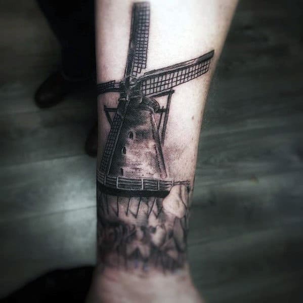Dutch windmill tattoo meaning and symbolism  MyTatouagecom