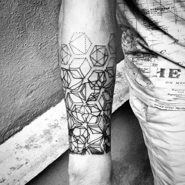 Wrist Sacred Geometry Tattoos On Men