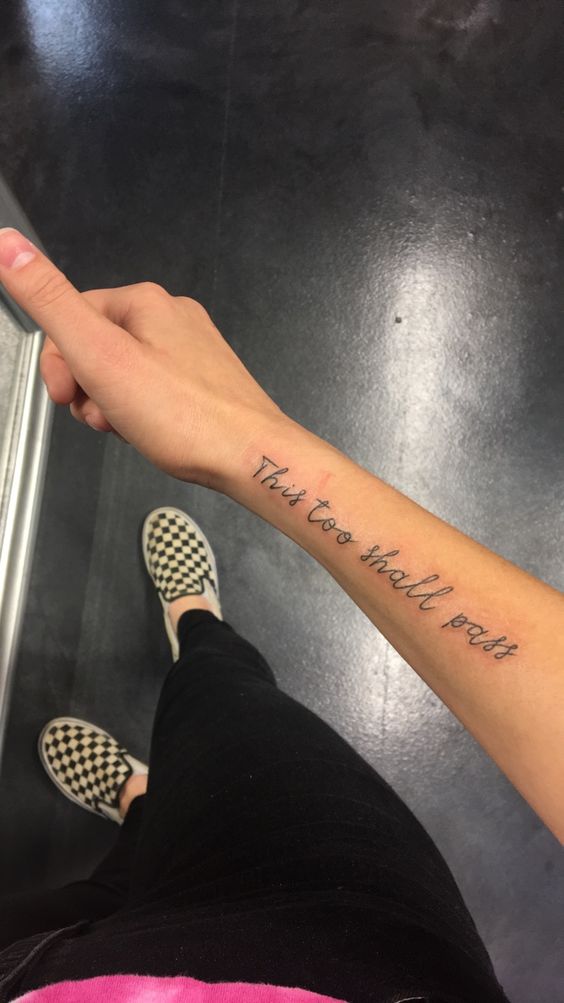 Wrist Script Tattoo