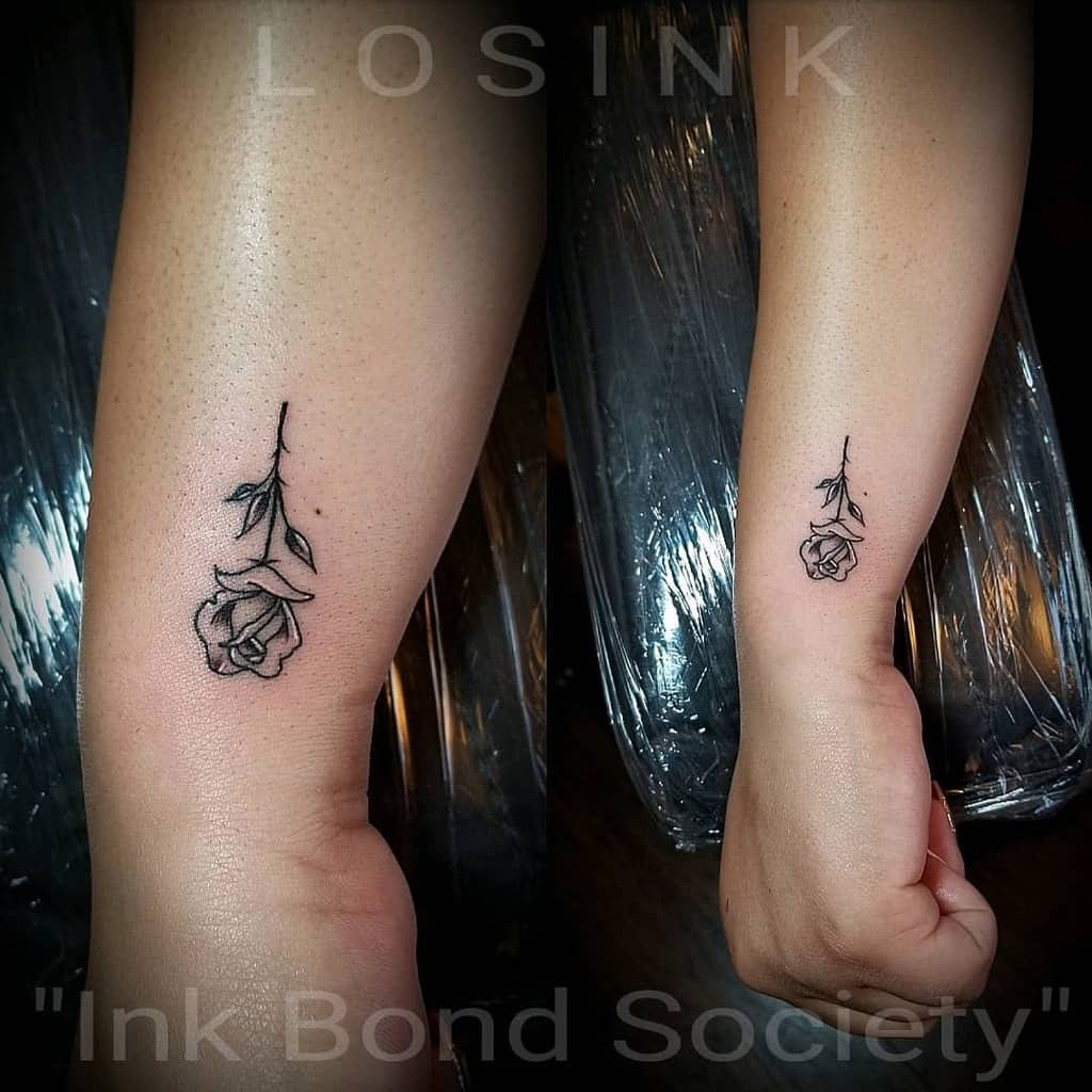 wrist simple rose tattoos carlosleyva345