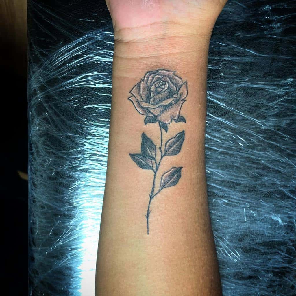 wrist simple rose tattoos ogtattoo_s1lent