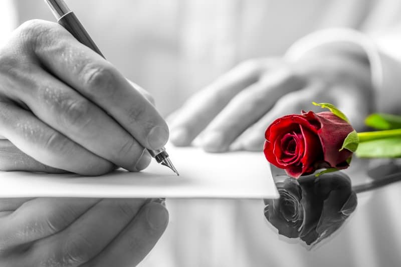 write each other love letters to experience with your partner