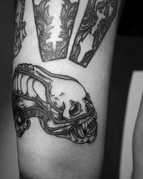 50 Xenomorph Tattoo Designs For Men - Alien Film Ink Ideas