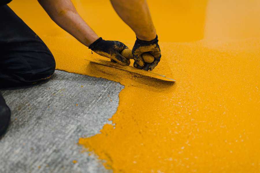 yellow garage floor paint