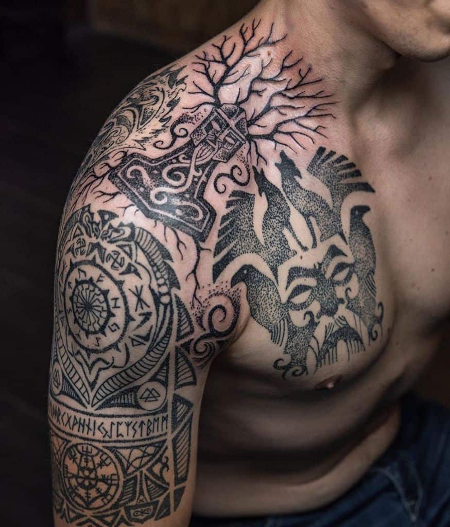 yggdrasil viking tattoo