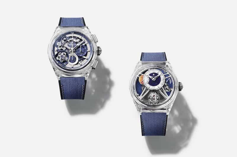 Zenith DEFY Transparent Sapphire Watches Take Gravity to the Next Level